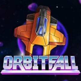 Orbitfall slot logo by ELK Studios at Hugo Casino